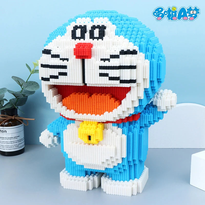 7280pcs+ Magic Building Blocks Doraemon Figure Big Model Assembled Connection Mirco Bricks For Children Block Toys