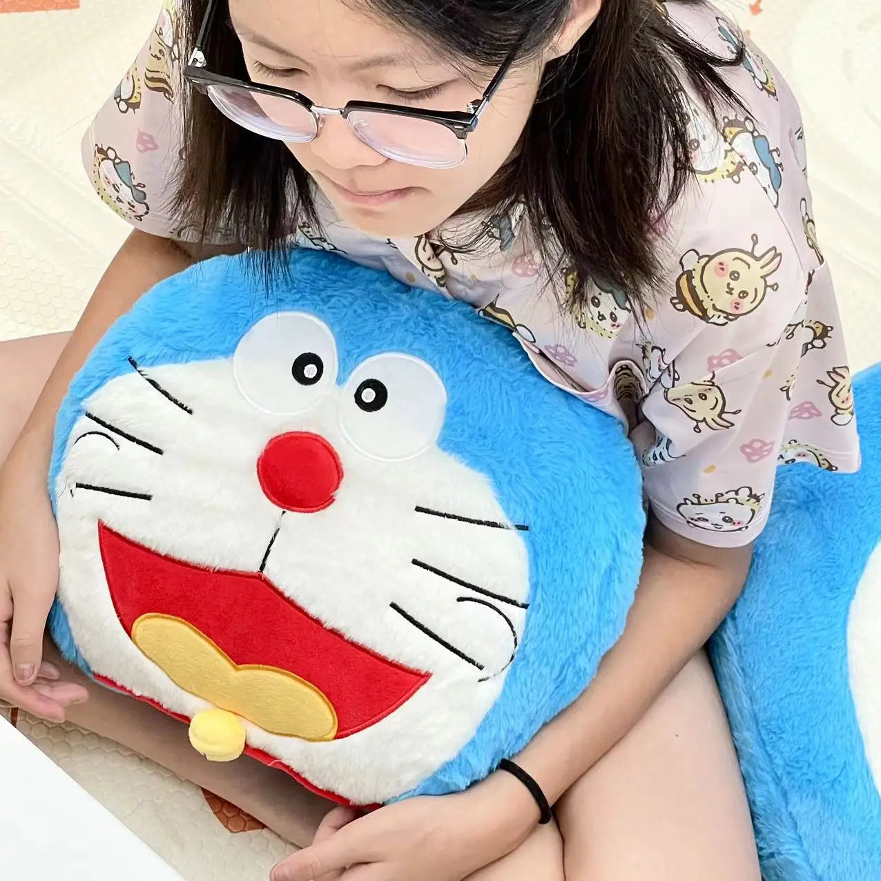 Big Size Doraemon Cuddly Comfortable Pillow Stuffed Doraemo Plushies Back Cushion Blanket Sofa Bed Sleeping Plush Toy Xmas Gift