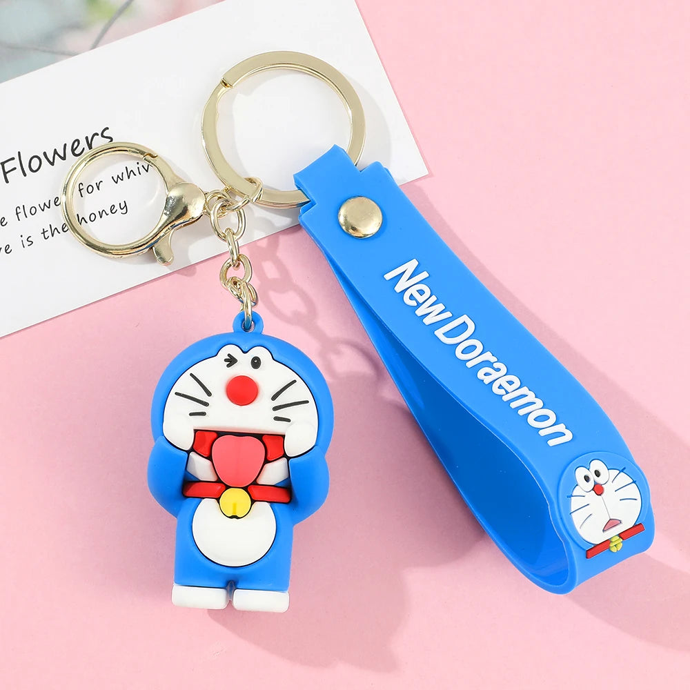 New Cartoon Doraemon Keychains Creative Anime Cat Doraemon Key Chain Pendant For Children Bag Keyring Gifts Lovers Bag Pendant