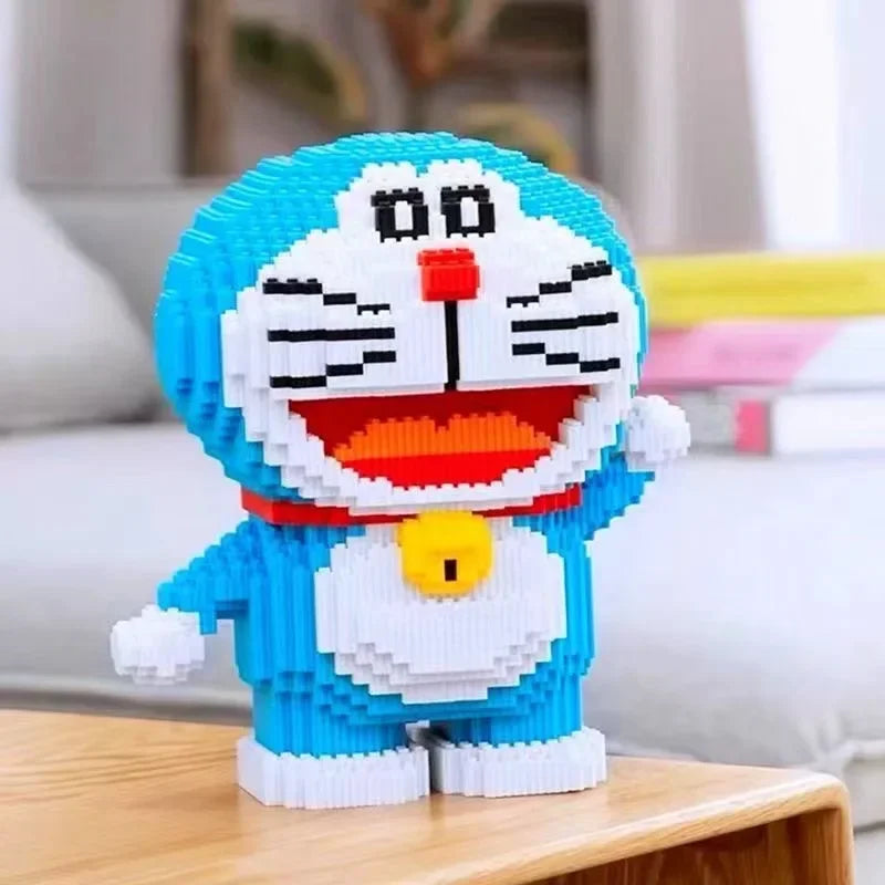 Anime Doraemons Cartoon Decoration Accessories Puzzle Assembling Building Blocks Kawaii Toys for Kids Birthday Christmas Gift