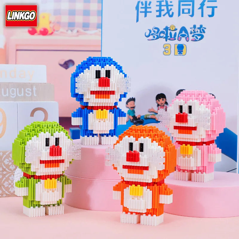 Nobita Magic Building Blocks Doraemon Shizuka Minamoto Honekawa Big G Connection Mini Brick Figure Toys For Kid Gift