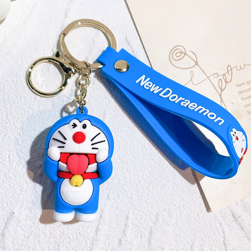 New Cartoon Doraemon Keychains Creative Anime Cat Doraemon Key Chain Pendant For Children Bag Keyring Gifts Lovers Bag Pendant