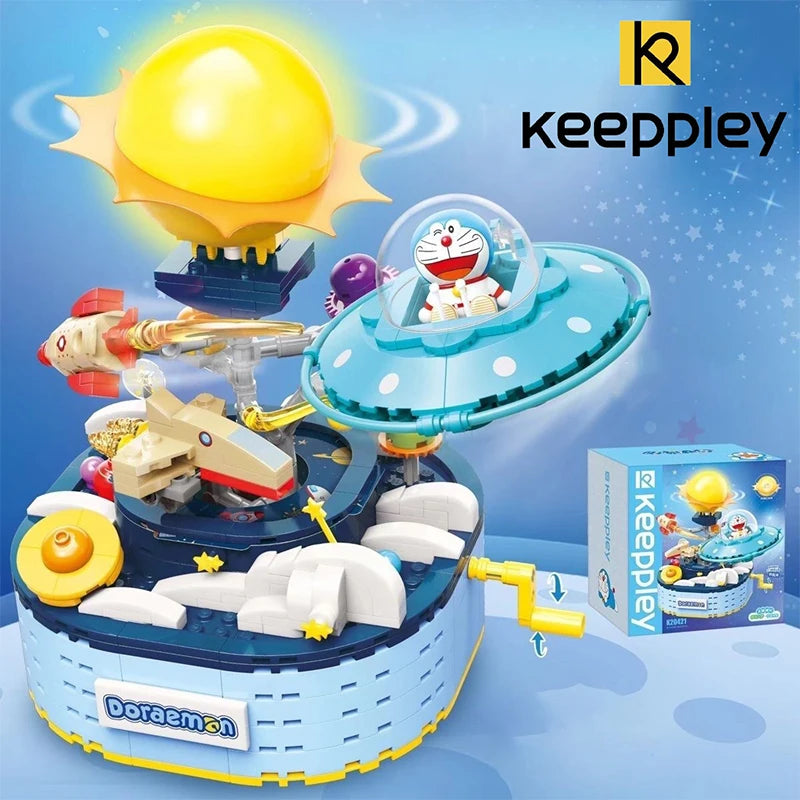 New Keeppley Doraemon Building Blocks Universe Adventure Series Assembled Cartoon Animation Model Children's Toys Girl Boy Gifts