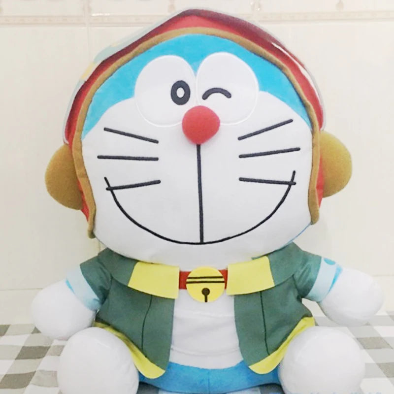 New Cute Japan Anime Doraemon The Movie Nobita's Sky Utopia Big Plush Toy 45cm Pillow Cushion Stuffed Kids Holiday Gifts Doll