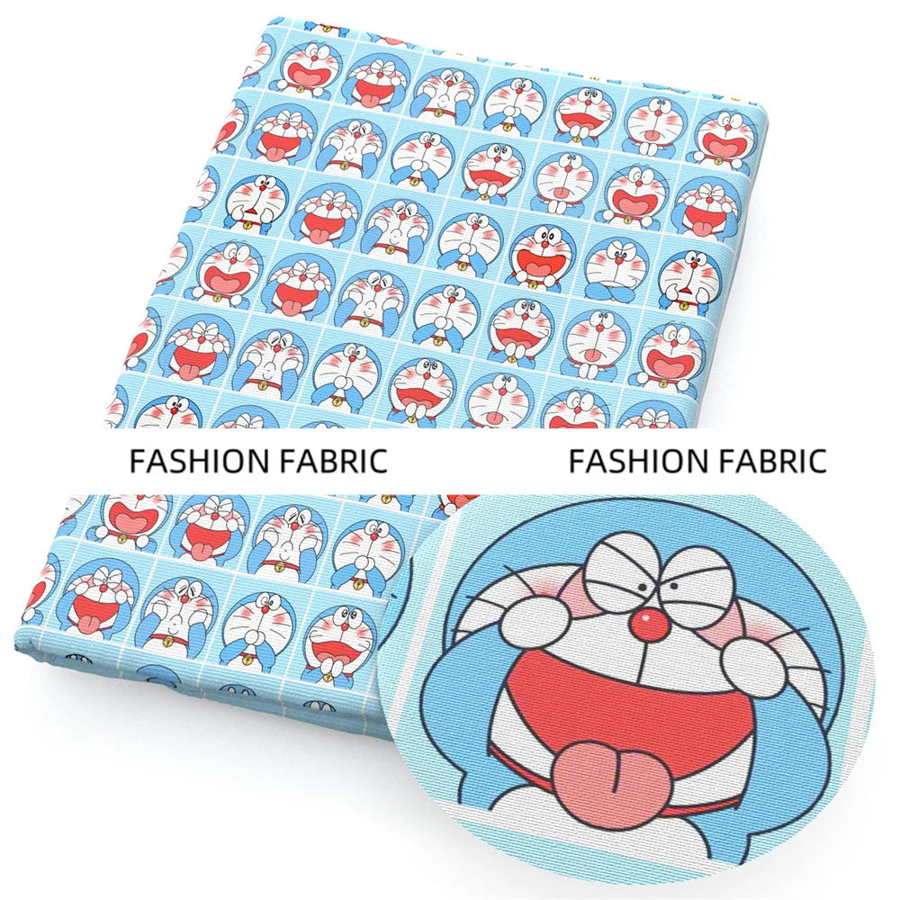 Doraemon Dingdang Cat Diy Handmade Clothes Bag Bed Sheet Shirt Clothing Polyester Cotton Fabric