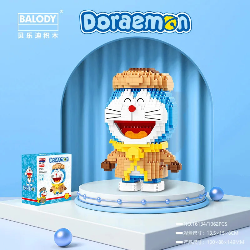 Doraemon Building Blocks Educational Assembly Toys Doraemon Stress Relief Jingle Cat Building Blocks Children's Toy Gift