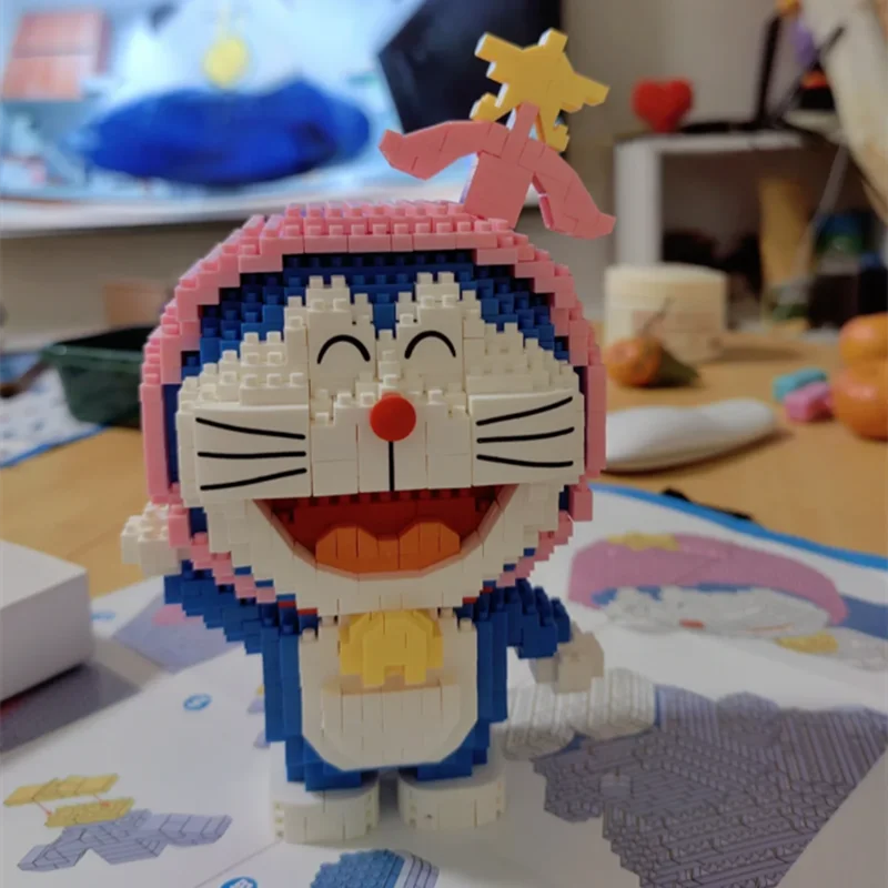 BALODY Doraemon twelve constellations building blocks Kawaii difficult assembly model educational children's toys birthday gift