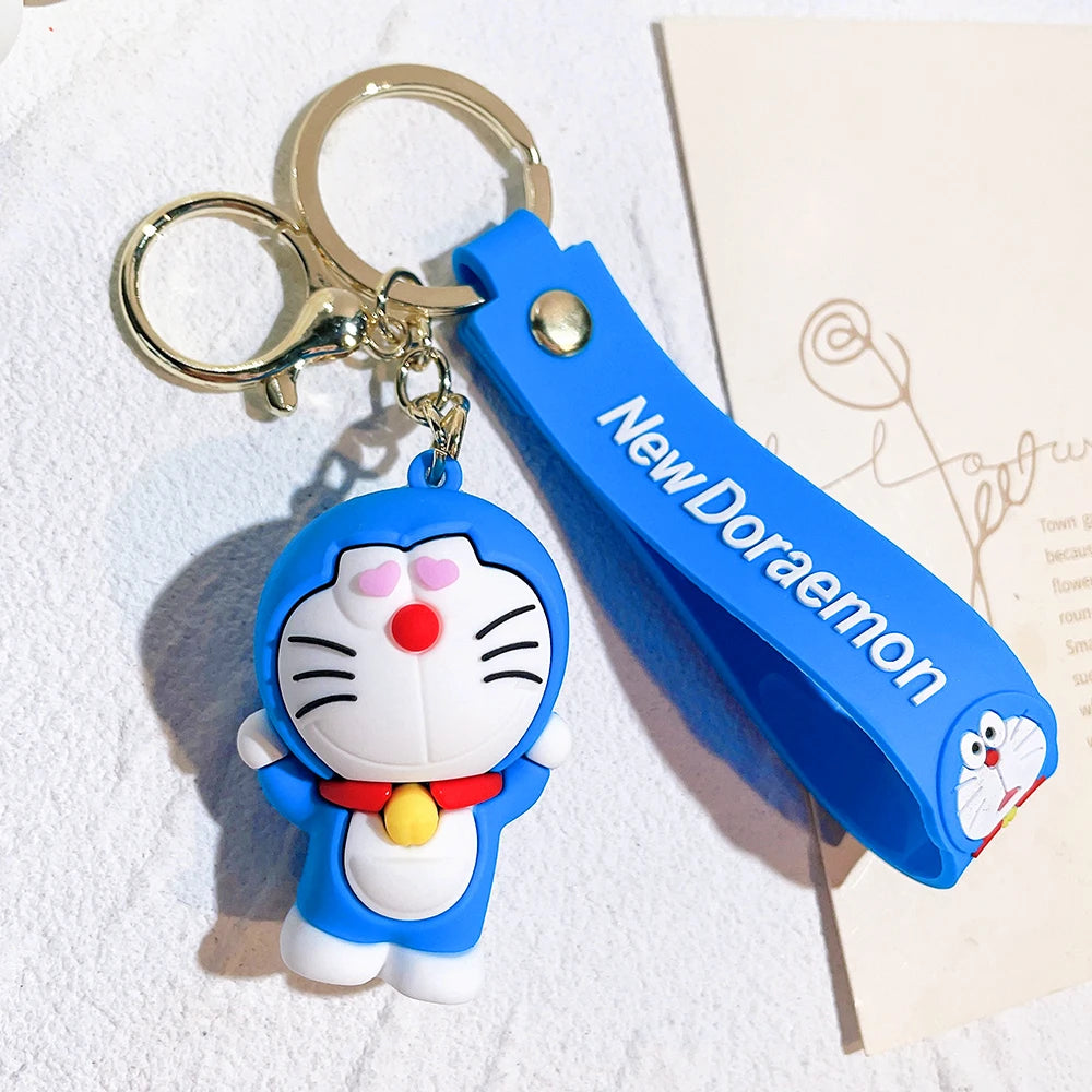 New Cartoon Doraemon Keychains Creative Anime Cat Doraemon Key Chain Pendant For Children Bag Keyring Gifts Lovers Bag Pendant