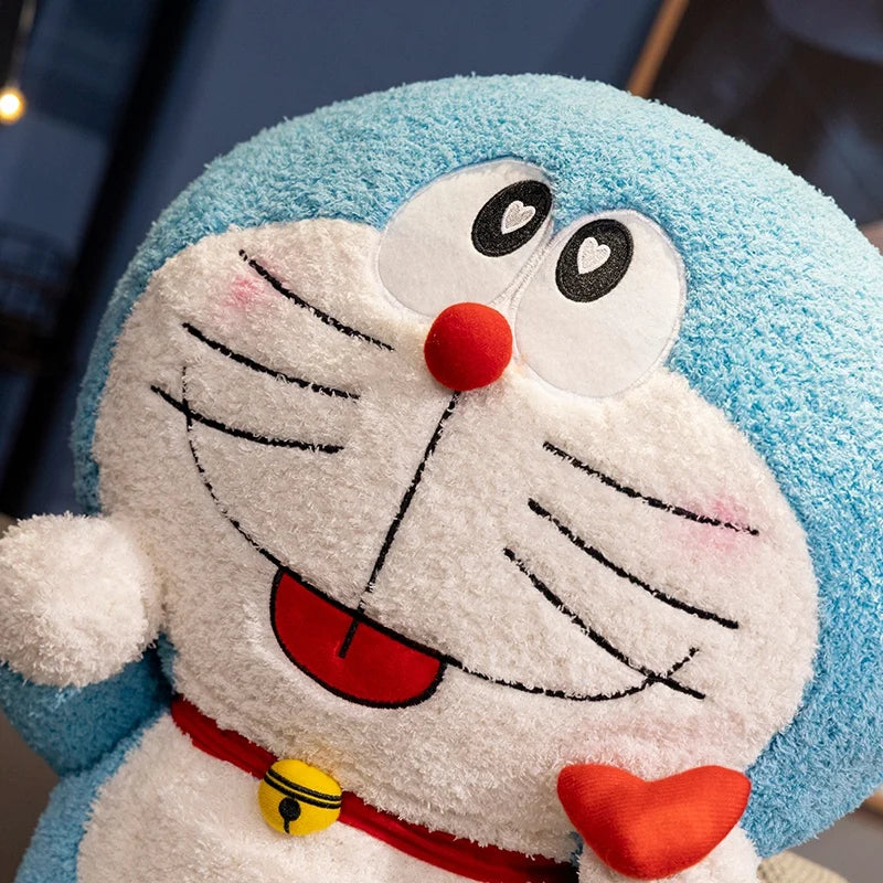 55cm Big Size Doraemon Plush Toy Lovely Stuffed Anime Japanese Style Blue Pink Doraemon Plushies Throw Pillow Xmas Gifts Girl