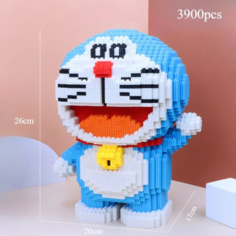 Anime Doraemons Cartoon Decoration Accessories Puzzle Assembling Building Blocks Kawaii Toys for Kids Birthday Christmas Gift