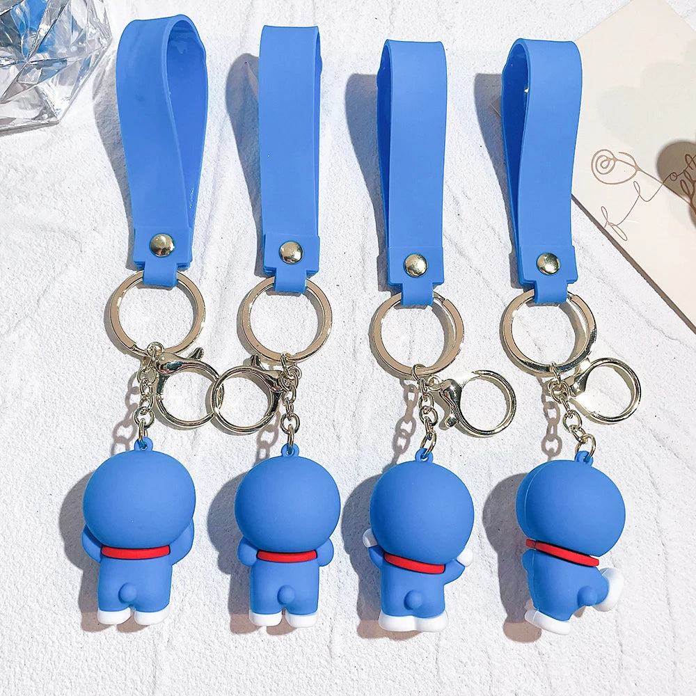 New Cartoon Doraemon Keychains Creative Anime Cat Doraemon Key Chain Pendant For Children Bag Keyring Gifts Lovers Bag Pendant