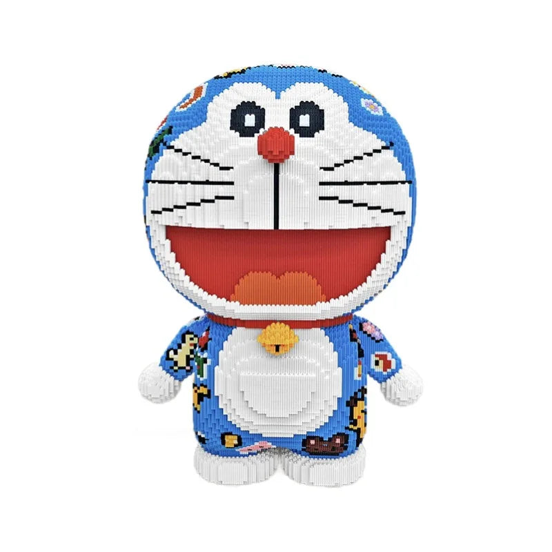 Doraemon Building Block 70cm 3D Model Puzzle Kawaii Doraemon Assembly Connection Mini Brick Figure Toy For Home Decoration