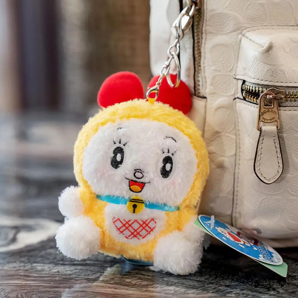 10cm Doraemon emoticon Plush doll Plush pendant Lovers Key buckle Cartoon Anime periphery Children Toy birthday Holiday gifts