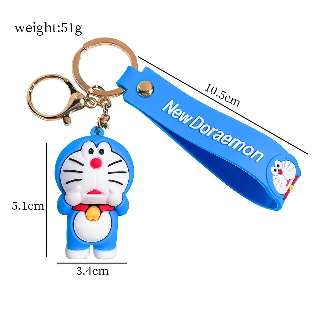 New Cartoon Doraemon Keychains Creative Anime Cat Doraemon Key Chain Pendant For Children Bag Keyring Gifts Lovers Bag Pendant