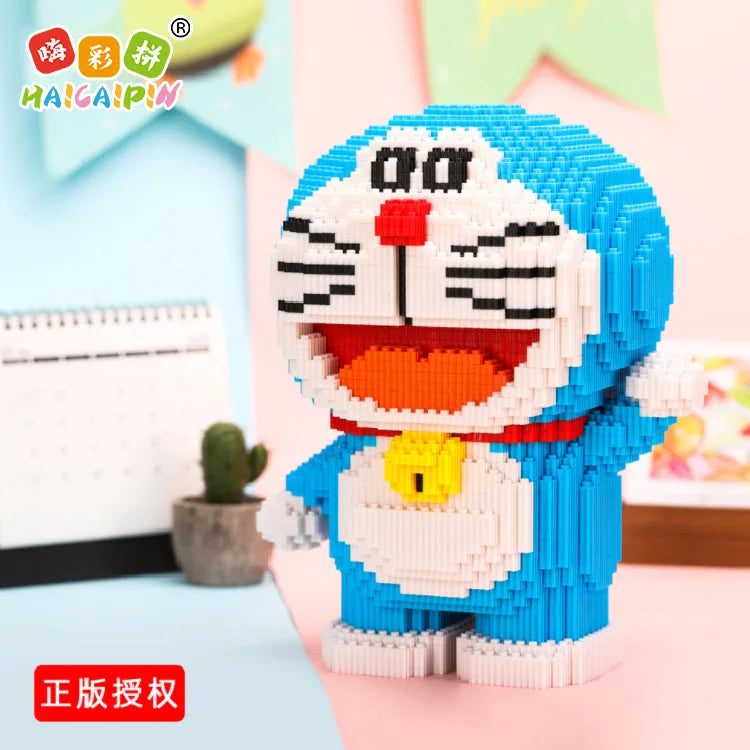 7280pcs+ Magic Building Blocks Doraemon Figure Big Model Assembled Connection Mirco Bricks For Children Block Toys