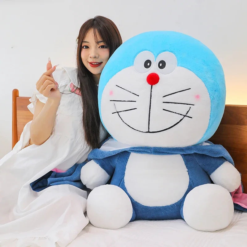 60cm Kawaii Stitch Strawberry Bear Transformation Doraemon Stuffed Plush Toy Big Size Soft Pillow Plush Dolls Kids Birthday Gift