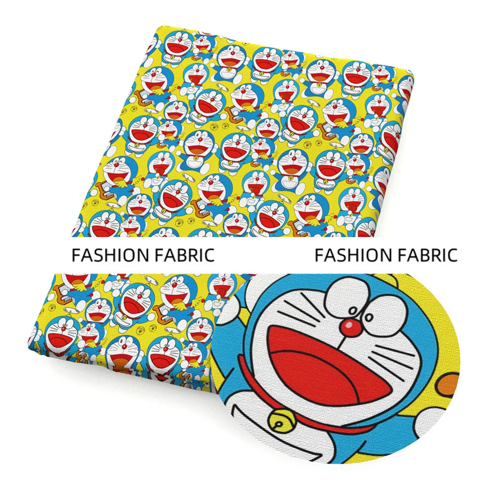 Doraemon Dingdang Cat Diy Handmade Clothes Bag Bed Sheet Shirt Clothing Polyester Cotton Fabric