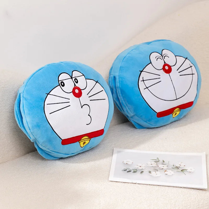 Doraemon Plush Pillow Blanket 3-in-1 Hand Covering Pillow Pillow Blanket Anime Plush Toys