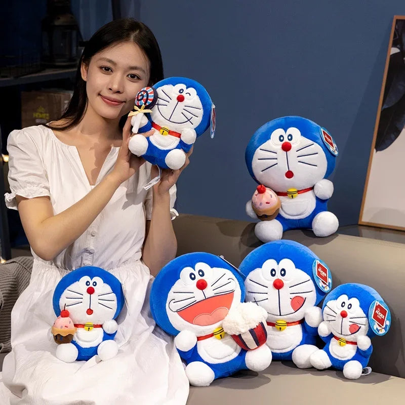 Original Doraemon Plush Toy Kawaii Japanese Style Dessert Series Doraemon Plushies Cuddly Doll Girl Birthday Gifts