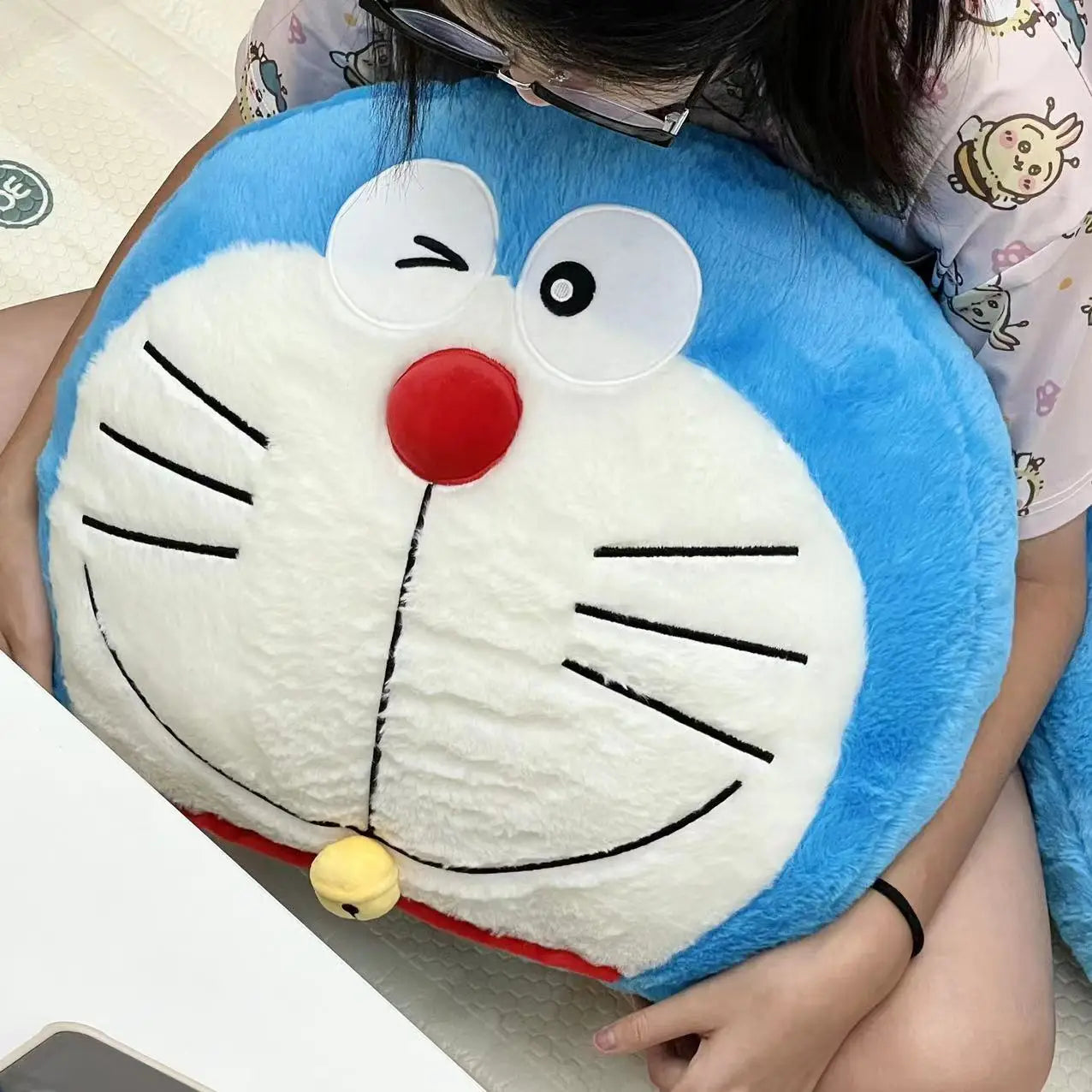 Big Size Doraemon Cuddly Comfortable Pillow Stuffed Doraemo Plushies Back Cushion Blanket Sofa Bed Sleeping Plush Toy Xmas Gift