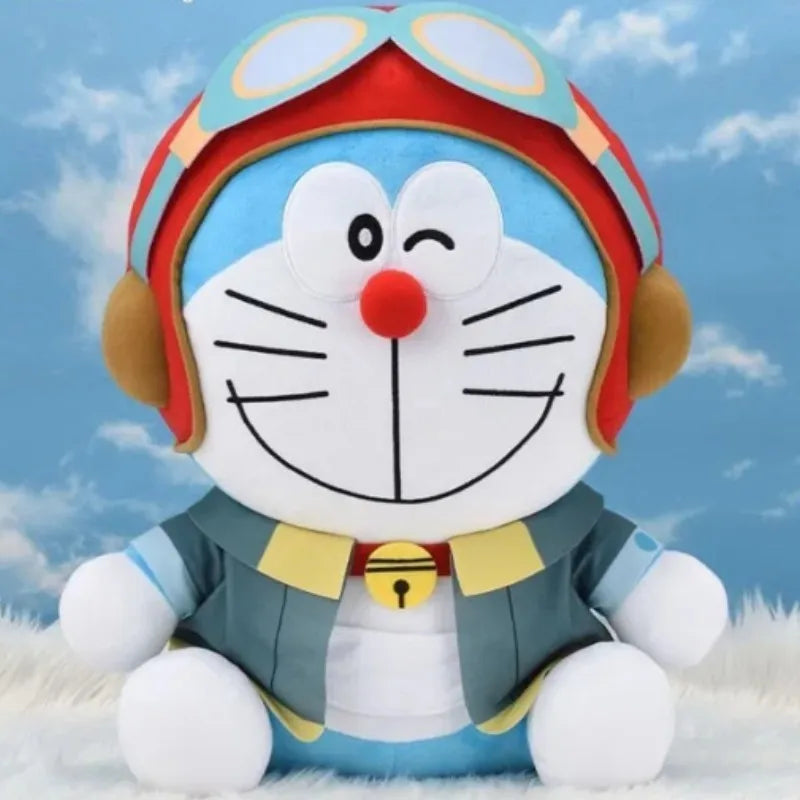 New Cute Japan Anime Doraemon The Movie Nobita's Sky Utopia Big Plush Toy 45cm Pillow Cushion Stuffed Kids Holiday Gifts Doll