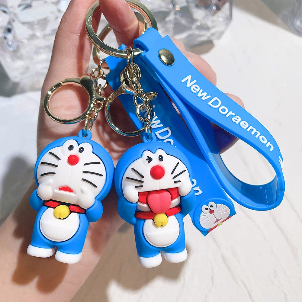 New Cartoon Doraemon Keychains Creative Anime Cat Doraemon Key Chain Pendant For Children Bag Keyring Gifts Lovers Bag Pendant