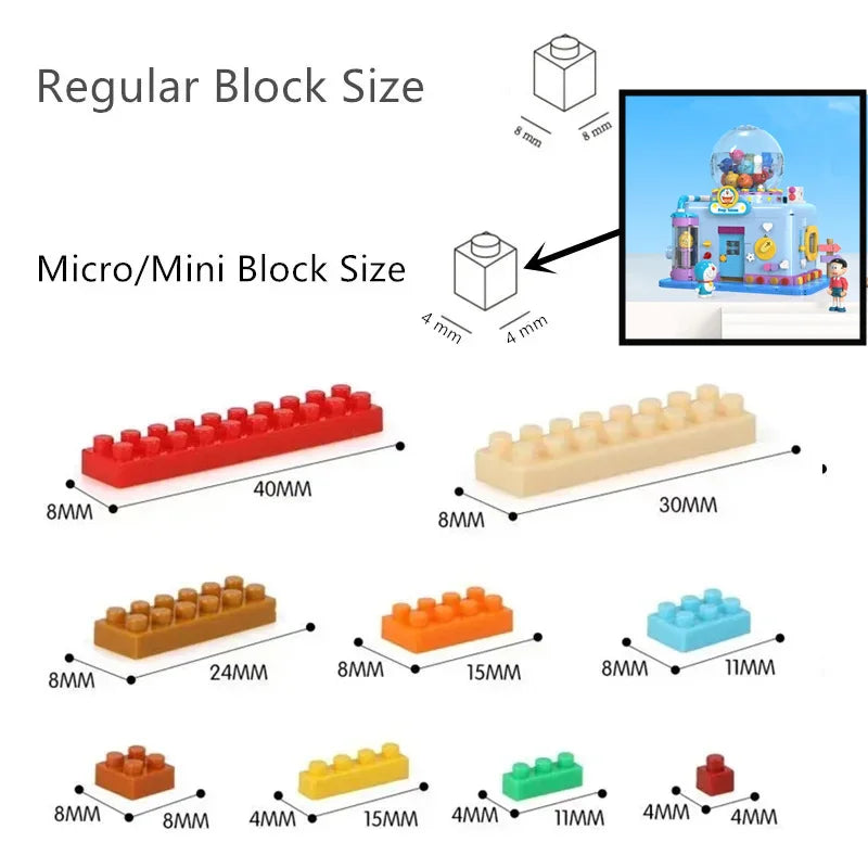 Aoger Japan TV Anime Comic Doraemon Nobis`s Prop House Home Model Building Blocks Bricks Building Blocks Bricks Kid Toy Gift