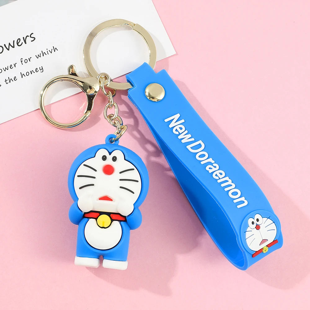 New Cartoon Doraemon Keychains Creative Anime Cat Doraemon Key Chain Pendant For Children Bag Keyring Gifts Lovers Bag Pendant