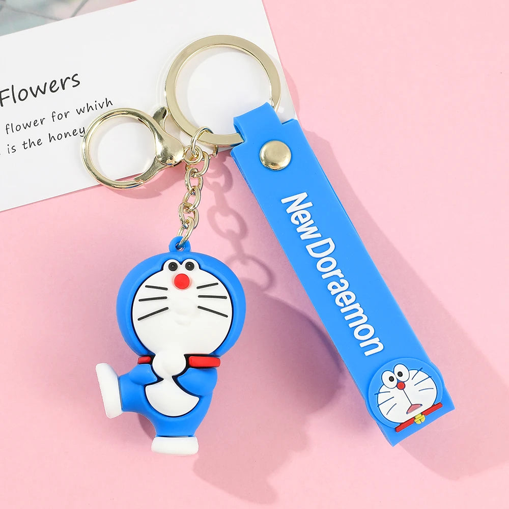 New Cartoon Doraemon Keychains Creative Anime Cat Doraemon Key Chain Pendant For Children Bag Keyring Gifts Lovers Bag Pendant